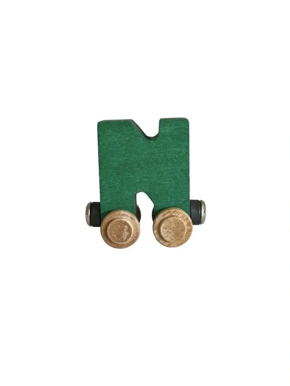 NameTrains Green Letter N Train Car Maple Landmark Magnetic USA